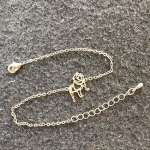 Silver Bulldog Braclet💕